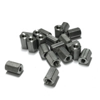 (PKG of 20) Standoff, 1/4” Hex, Female-Female, 6-32, 3/8" L, Stainless Steel