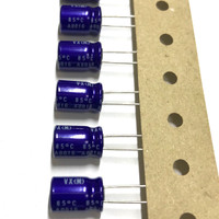 (PKG of 10) 220uF 16V Electrolytic Capacitor, Radial, 85ºC, Nichicon VX Series