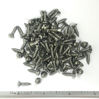 (PKG of 100) #6 x 1/2" Type A Self-Tapping Screw, Phillips, Oval Head, 316 SS