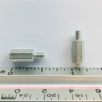 (PKG of 20) Standoff, 3/16" Hex, M-F, 4-40, 3/8" Length, Aluminum, 4503-440-AL-0
