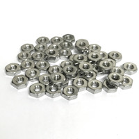 (PKG of 50) 12-24 Hex Nut, 18-8 Stainless Steel, 7/16" Flats x 5/32" Thick