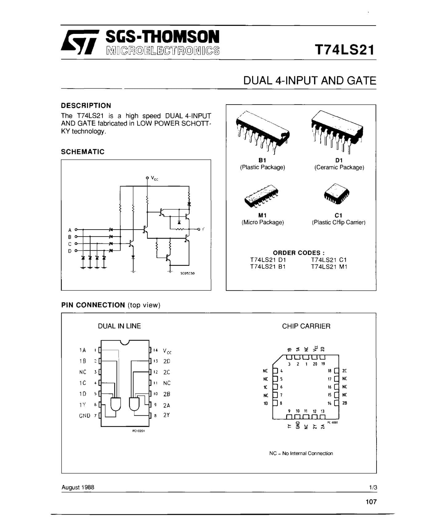 Lotto 10x T74LS158B1 Multiplexer SGS-Thomson PDIP-16 | Selezione Dati 2-to-1