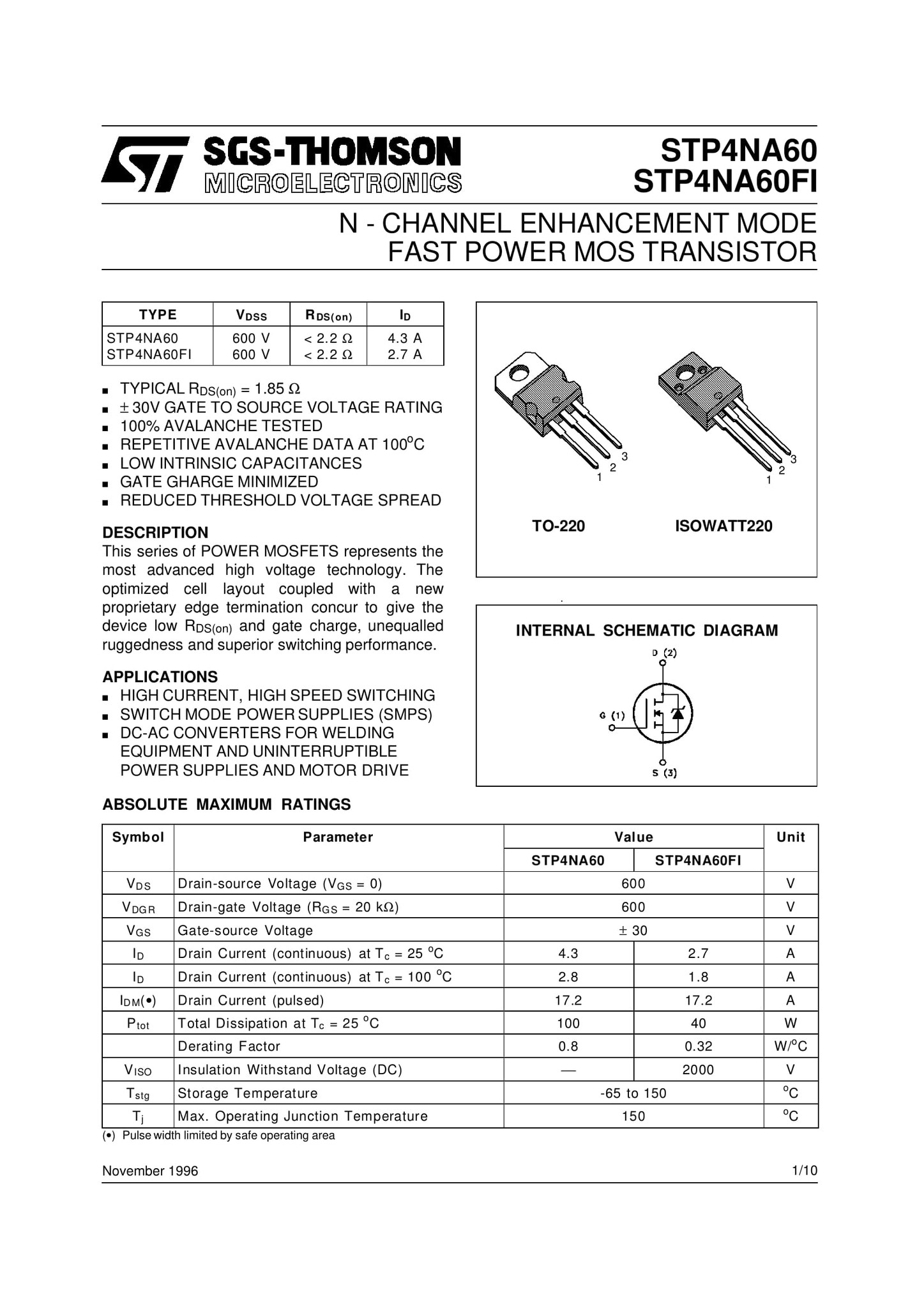 Mosfet 600v Mosfet 600v