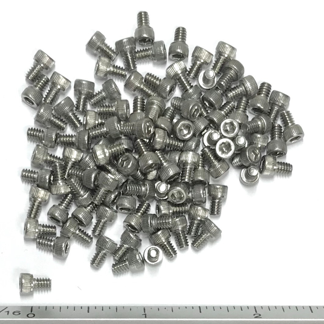 100pcs #4-40 X 3/4 Stainless Steel Socket Head Cap Screw – 18-8, Allen Drive, FAS, UPC 799554803662
