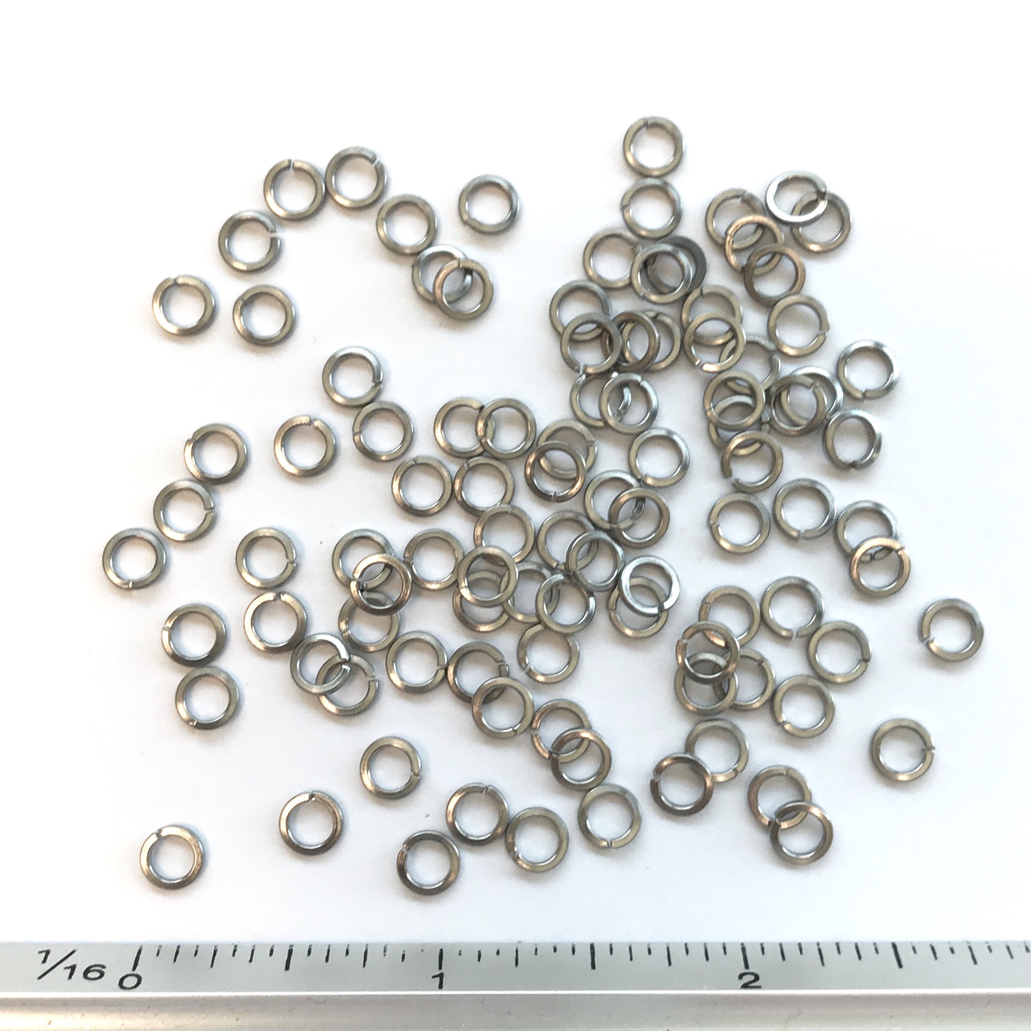 PKG of 100 #10 Split Ring Lock Washer 18-8 Stainless Steel 0.334”OD 