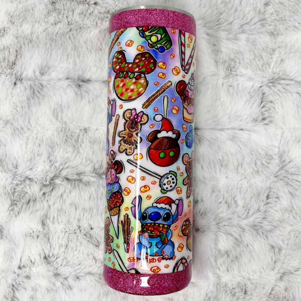 30 oz. Skinny Tumbler - Magical Holiday Snacks