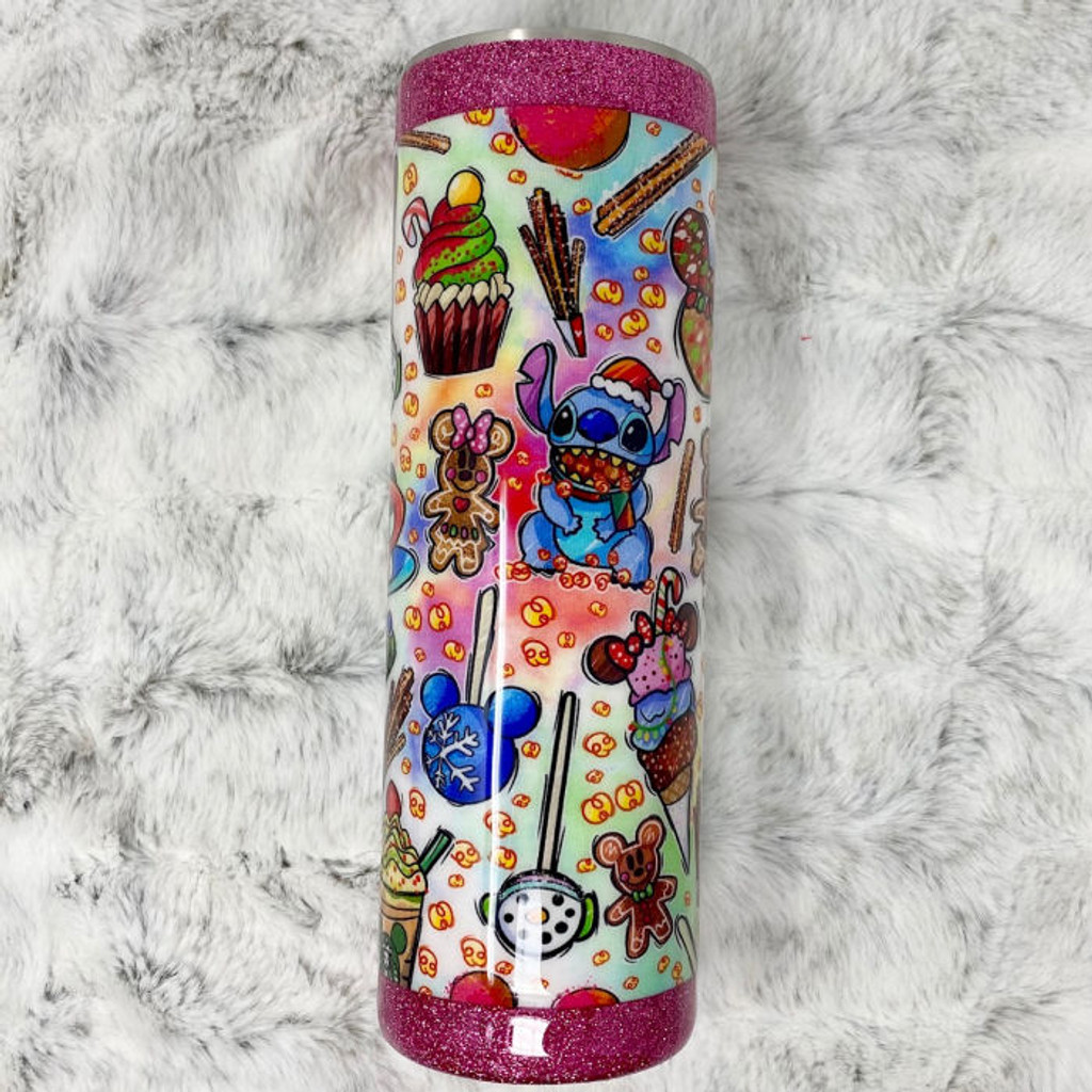 30 oz. Skinny Tumbler - Magical Holiday Snacks