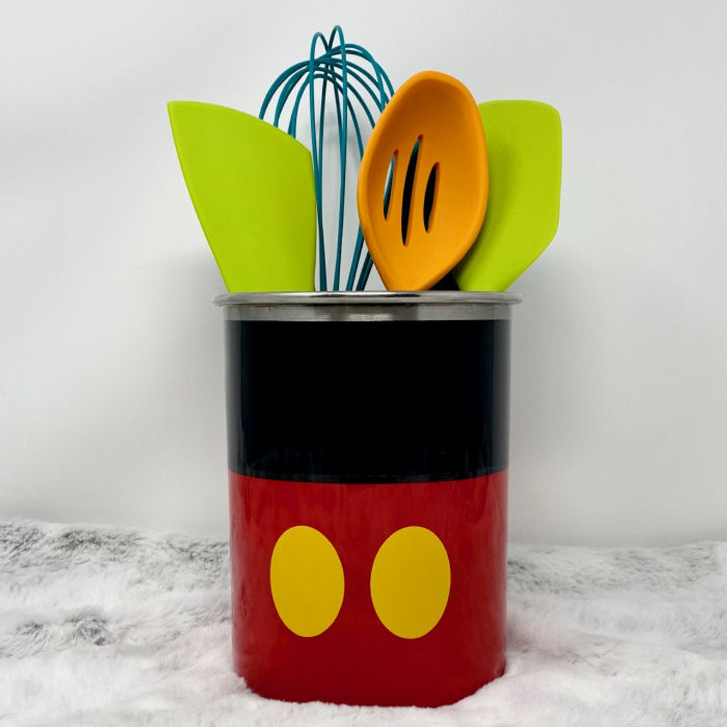 Classic Mickey Mouse costume-inspired utensil holder.