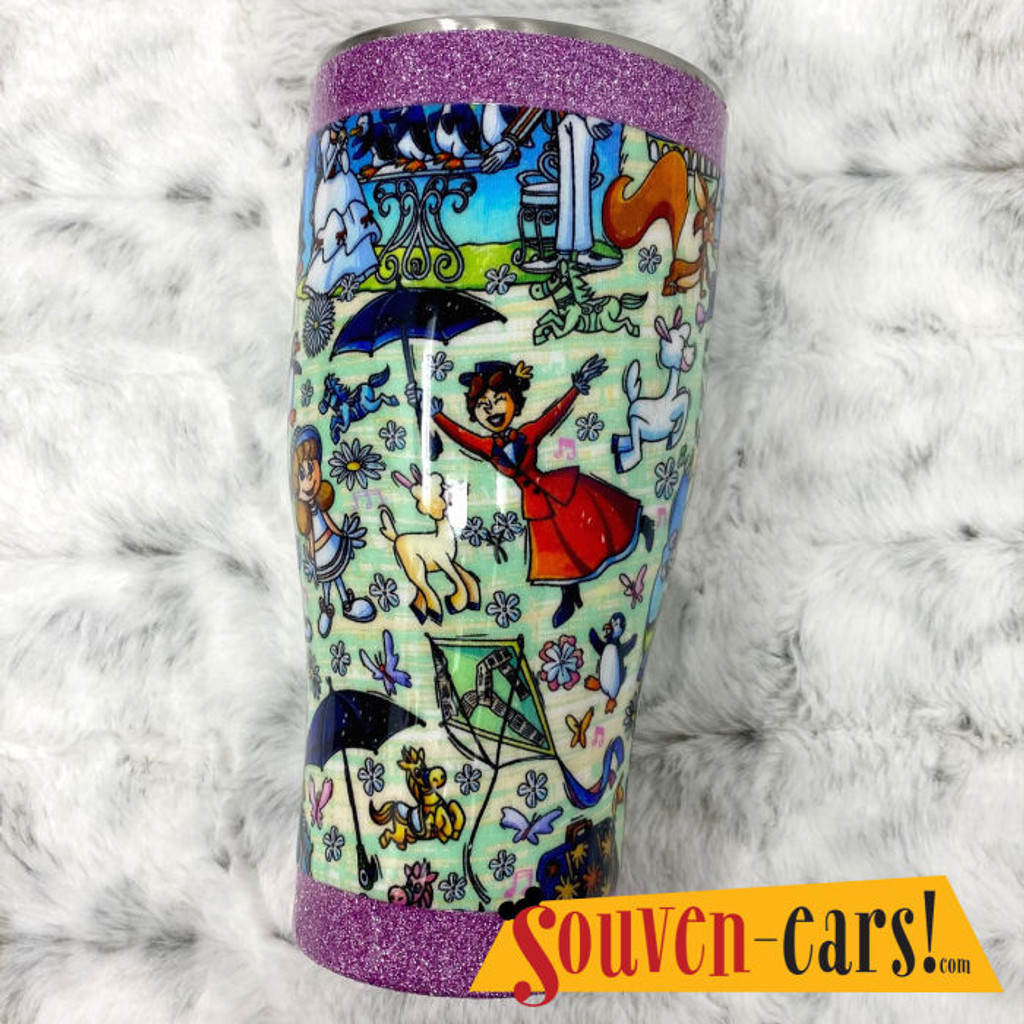 Mary Poppins-inspired tumbler