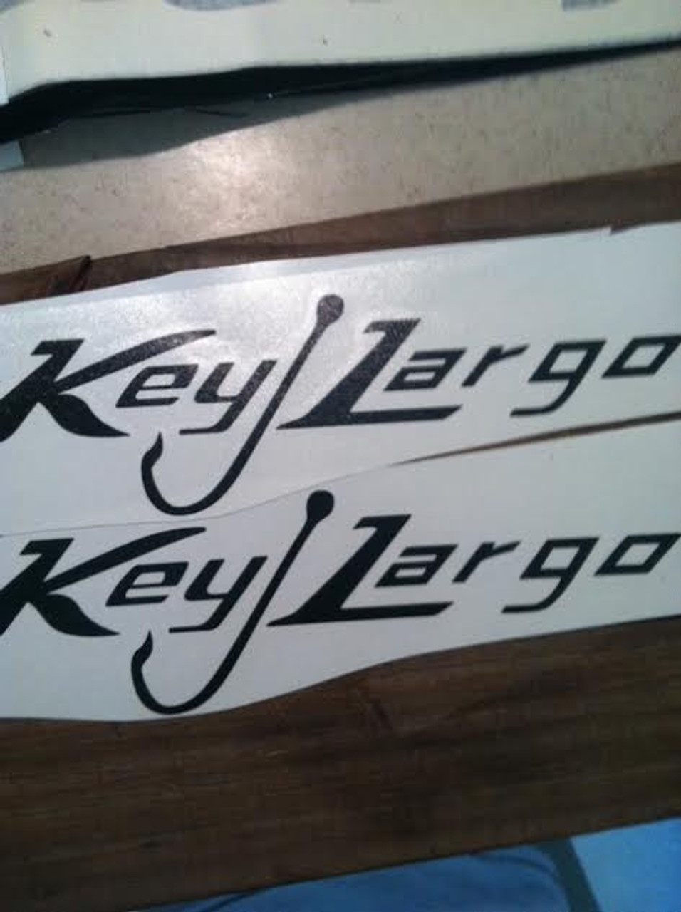 Key Largo small decal pair
