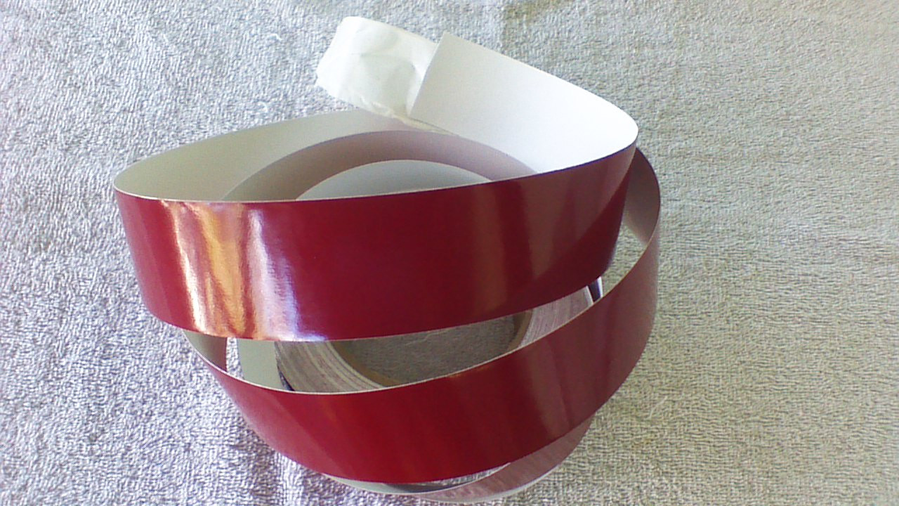 1-1/4" Burgandy Pin Striping 30' Roll