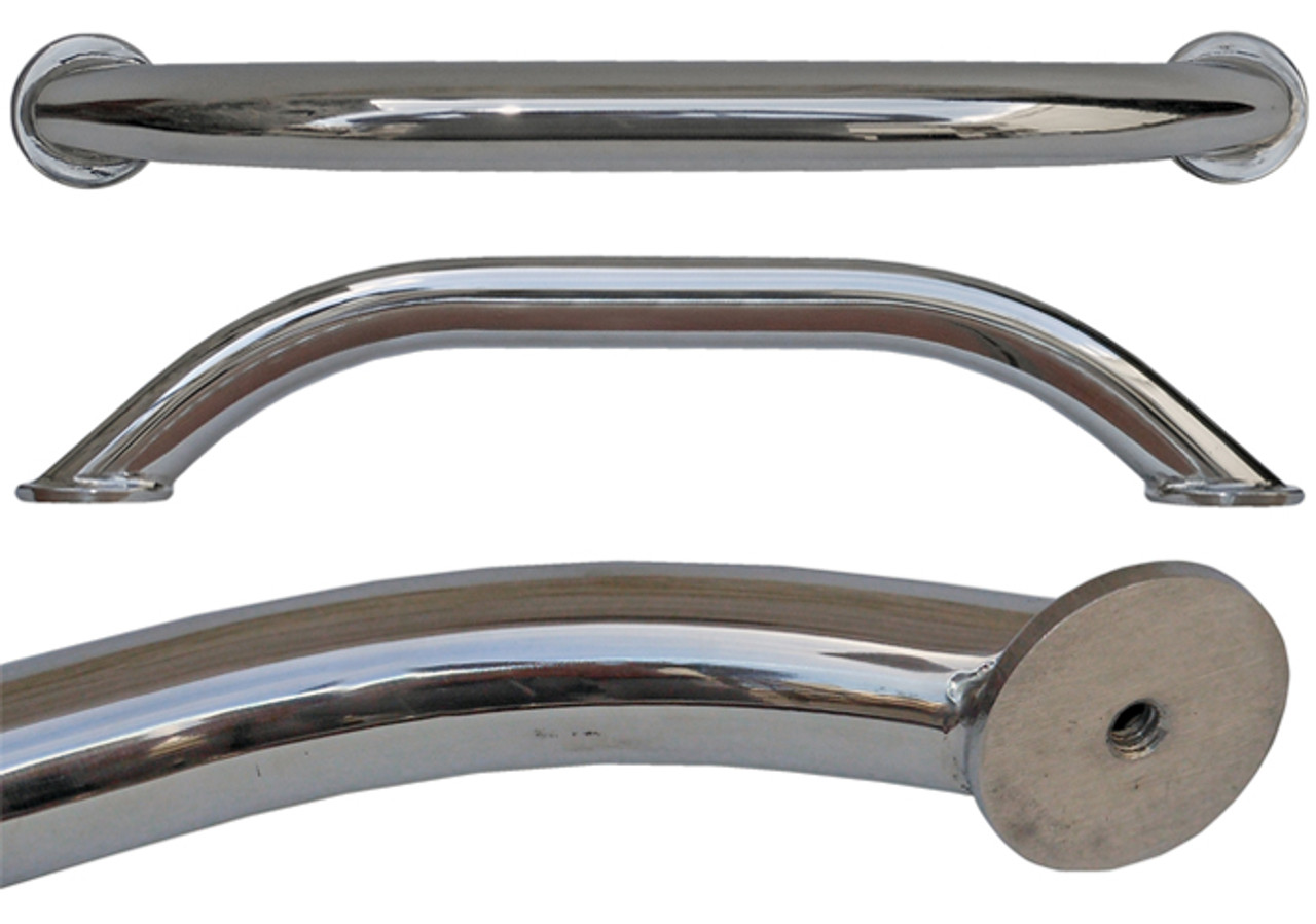 12"  Grabrail Polished stainless steel grabrail - under deck fastening - 12" x 7/8" (305mm X 22mm)