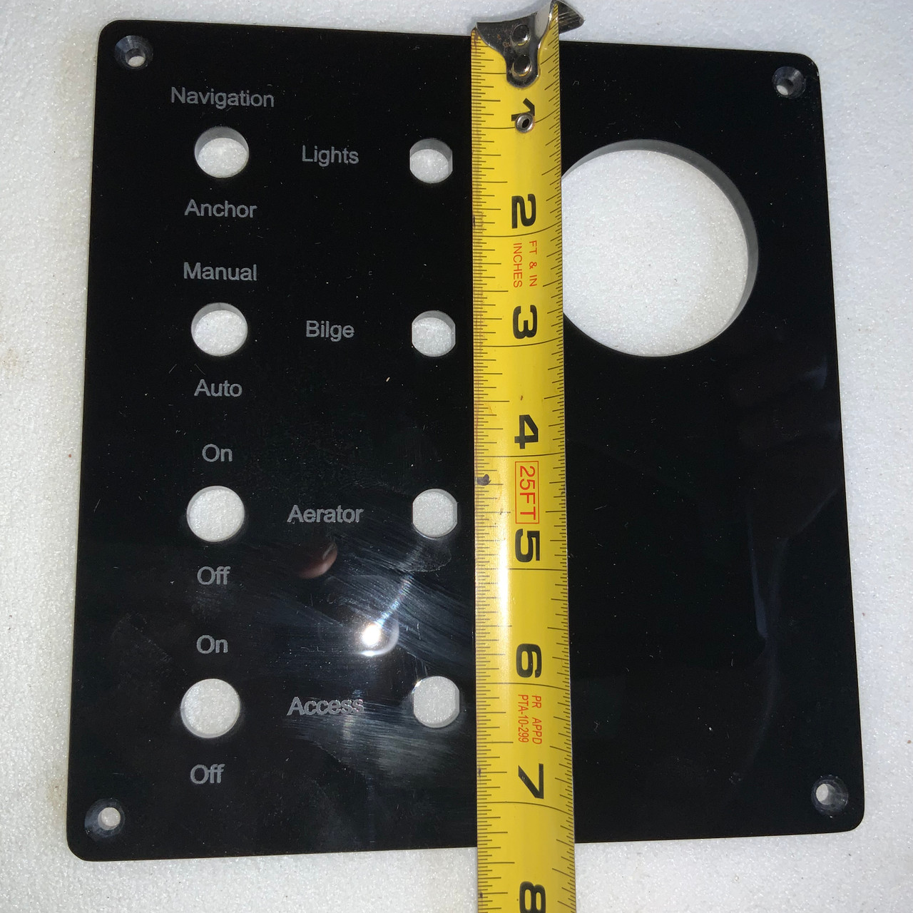 Switch panel 7” wide x 7.5” in hight Palm beach, Cape Craft