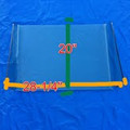 28-1/4" X 20"  1/4" Thickness marine grade acrylic