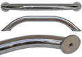 12"  Grabrail Polished stainless steel grabrail - under deck fastening - 12" x 7/8" (305mm X 22mm)