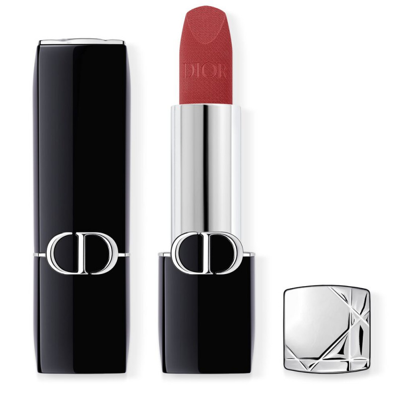 Rossetto Dior Rouge Dior Velvet Refill 720 Icone su sfondo elegante - thumbnail 3