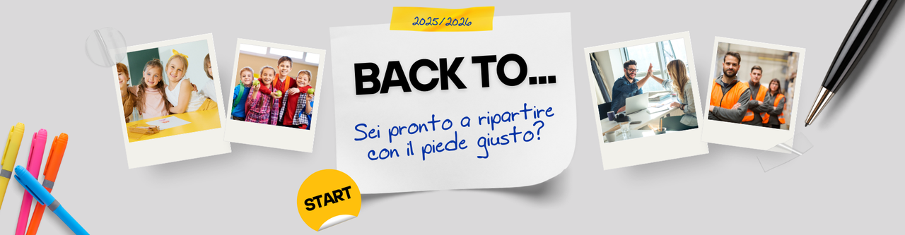 Back to School & Back to Work: Pronti per Ripartire al Meglio! Back to School & Back to Work: Pronti per Ripartire al Meglio!