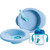 Chicco - Set Prima Pappa 6M+ Azzurro Confezione 4 Pezzi Chicco - Set Prima Pappa 6M+ Azzurro Confezione 4 Pezzi