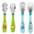 Chicco - Posate Inox 18M+ Azzurro o Verde  Chicco - Posate Inox 18M+ Azzurro o Verde