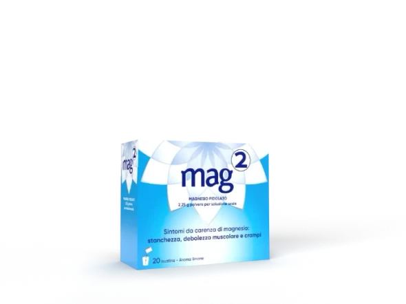 Mag - 2 Integratore Magnesio Per Benessere Fisico E Mentale  2,25 Gr Confezione 20 Bustine (Confezione Danneggiata)
