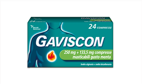 Gaviscon - Compresse Masticabili Gusto Menta Confezione 24 Compresse
