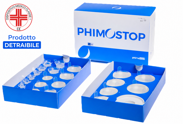 Phimostop - Confezione 22 Tuboidi Di Diametro Da 7 Mm A 35 Mm In Silicone