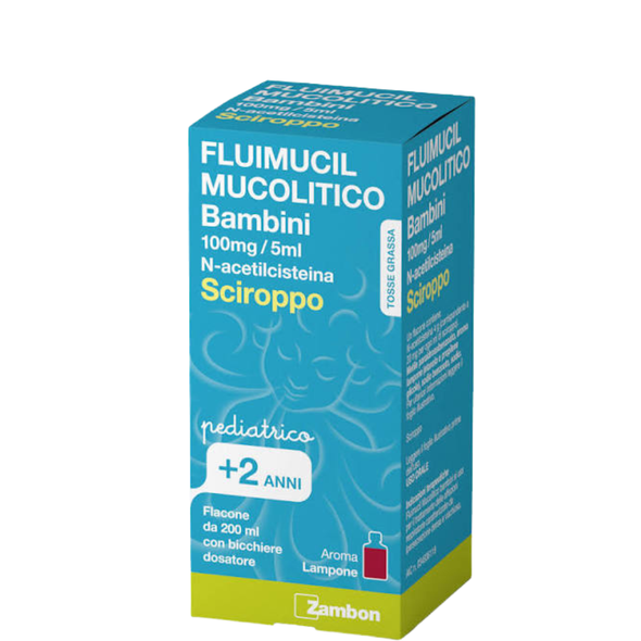 Fluimucil - Mucolitico Sciroppo Bambini 2+ Confezione 200 Ml Confezione 200 Ml (Confezione Danneggiata)