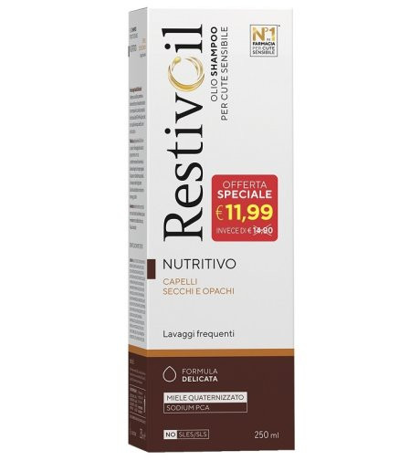 Restivoil - Olio Shampoo Nutriente Capelli Secchi Confezione 250 Ml