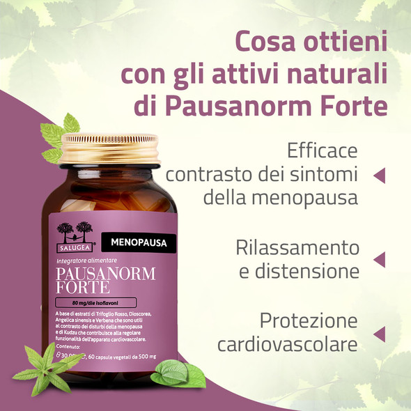 Salugea - Pausanorm Forte Integratore Per la Menopausa Confezione 60 Capsule