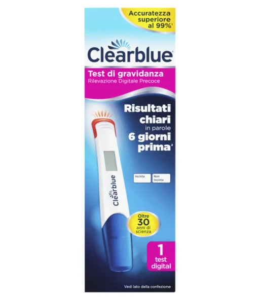 Clearblue - Test Di Gravidanza Rivelazione Precoce Digitale Confezione 1 Pezzo