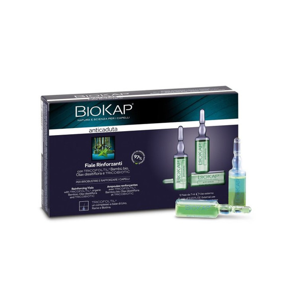Bios Line - Biokap Fiale Rinforzanti Anticaduta Confezione 12 Fiale da 7 Ml