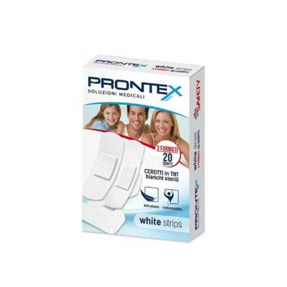 Prontex - Cerotti In Tnt Bianchi 3 Formati Confezione 20 Cerotti