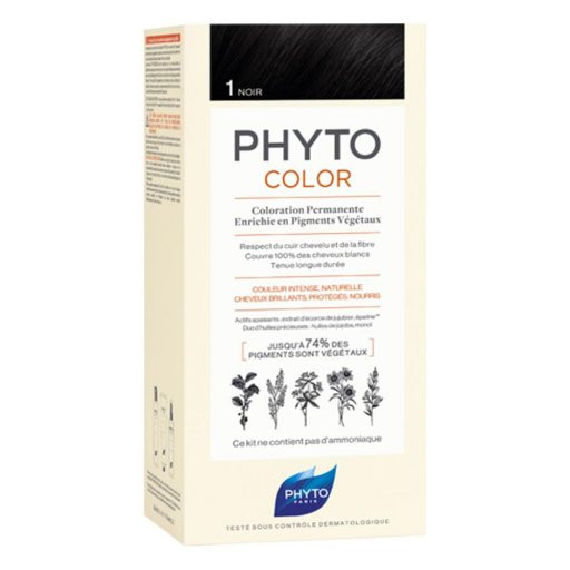 Phyto - PhytoColor Tintuta Per Capelli Permanente Confezione Kit Colorazione 1 Nero ESAURIMENTO SCORTE