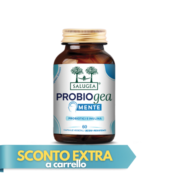 Salugea - ProbioGea Mente Integratore Probiotico per la Concentrazione e lo Stress Confezione 60 Capsule