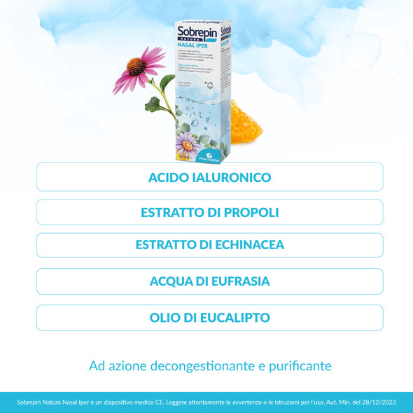 Sobrepin - Natura Nasal Iper Soluzione Decongestionante Confezione 30 Ml