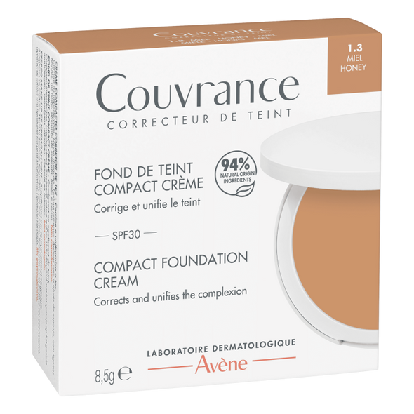 Avene - Couvrance Fondotinta Compatto Colore Miele SPF 30  Confezione 1 Pezzo