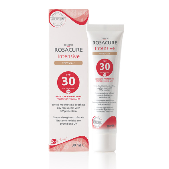 Synchroline - Rosacure Crema Viso Colorata Clair SPF 30 Effetto Lenitivo Confezione 30 Ml