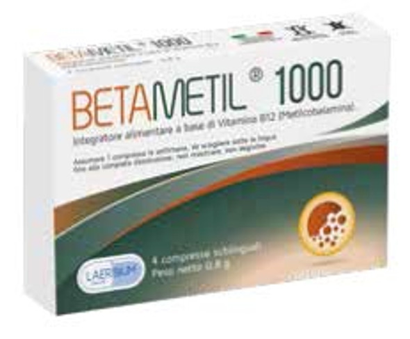 Laerbium Pharma Betamil 1000 Integratore Sistema Nervoso Confezione 4 Compresse Laerbium Pharma Betamil 1000 Integratore Sistema Nervoso Confezione 4 Compresse