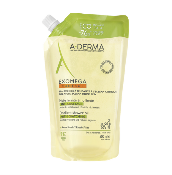 A-Derma Exomega Control Olio Lavante Ricarica Confezione 500 Ml