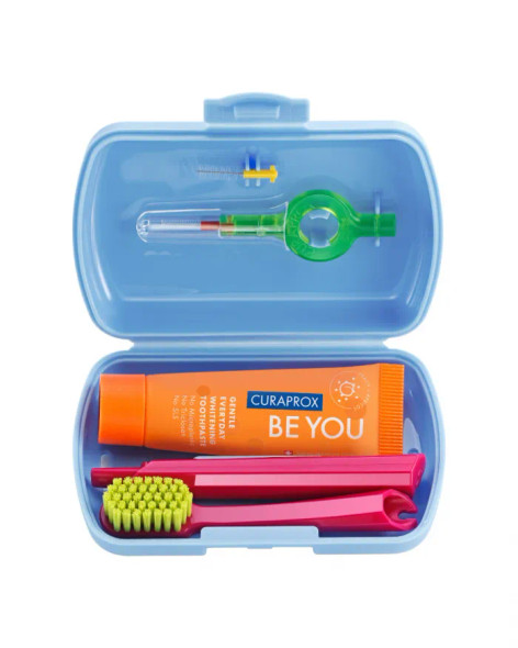 Curaprox - Travel Set Blu Kit Igiene Orale Fuori Casa Curaprox - Travel Set Blu Kit Igiene Orale Fuori Casa