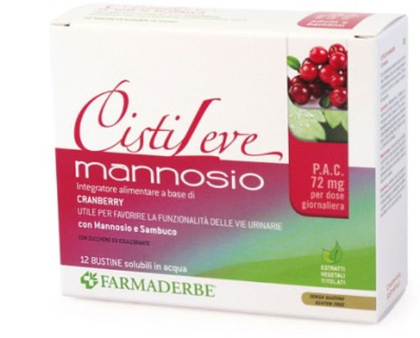 Farmaderbe CistiLeve Mannosio Supporto Vie Urinarie Confezione 12 Bustine Farmaderbe CistiLeve Mannosio Supporto Vie Urinarie Confezione 12 Bustine