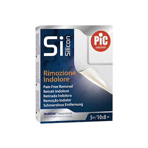 Pic - Si Silicon Cerotto Rimozione Indolore 10x8 Confezione 5 Pezzi