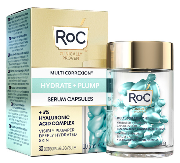 Roc - Multi Correxion Siero Viso In Capsule Idratante Rimpolpante Confezione 30 Capsule