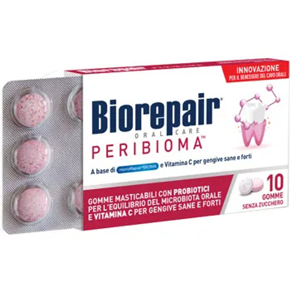 Biorepair Peribioma Gomme Masticabili Equilibrio Microbiota Orale Confezione 10 Compresse 