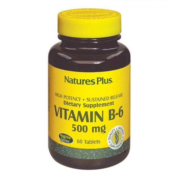 Nature's Plus - Vitamin B6 500 Mg Confezione 60 Tavolette (Scadenza Prodotto 04/2026) Nature's Plus - Vitamin B6 500 Mg Confezione 60 Tavolette (Scadenza Prodotto 04/2026)