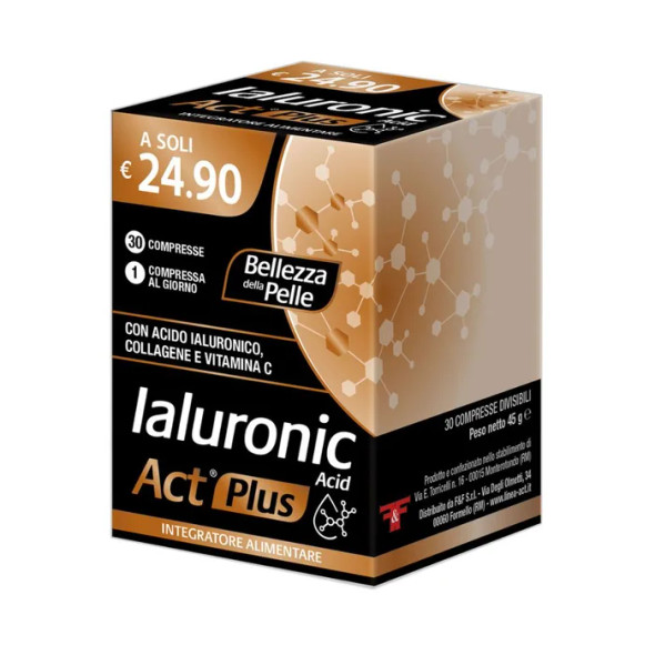 Act Ialuronic Acid Act Plus Integratore Acido Ialuronico Confezione 30 Compresse