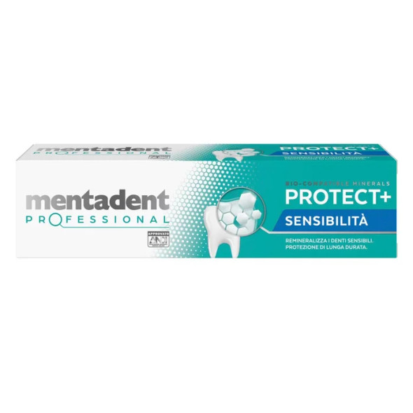 Mentadent - Professional Dentifricio Protect+ Sensibilità Confezione 75 Ml