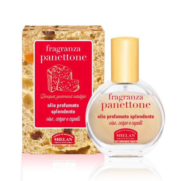 Helan - Fragranza Panettone Olio Profumato Splendente Viso Corpo Capelli 30 Ml