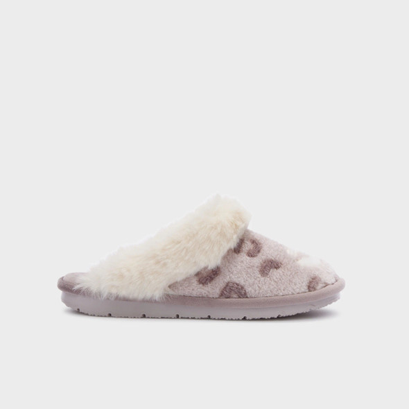 Scholl - Brienne Taupe Pantofola Donna Microfibra e Pelliccia Sintetica Numero 38