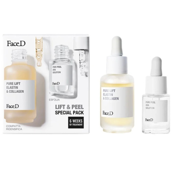 Face D Pure Lift + Pure Peel Cofanetto Regalo Esfoliante Rassodante Confezione 2 Pezzi